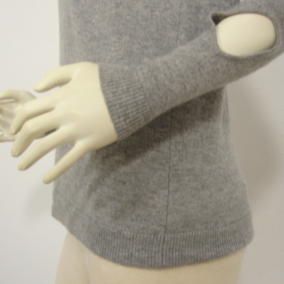 7 SEASONS GRAY CASHMERE CUTOUT SLEEVES SWEATER S - Picture 6 of 8